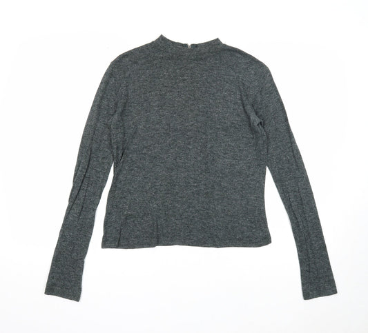Womens UK Size 6 Atmosphere Grey Basic T-Shirt