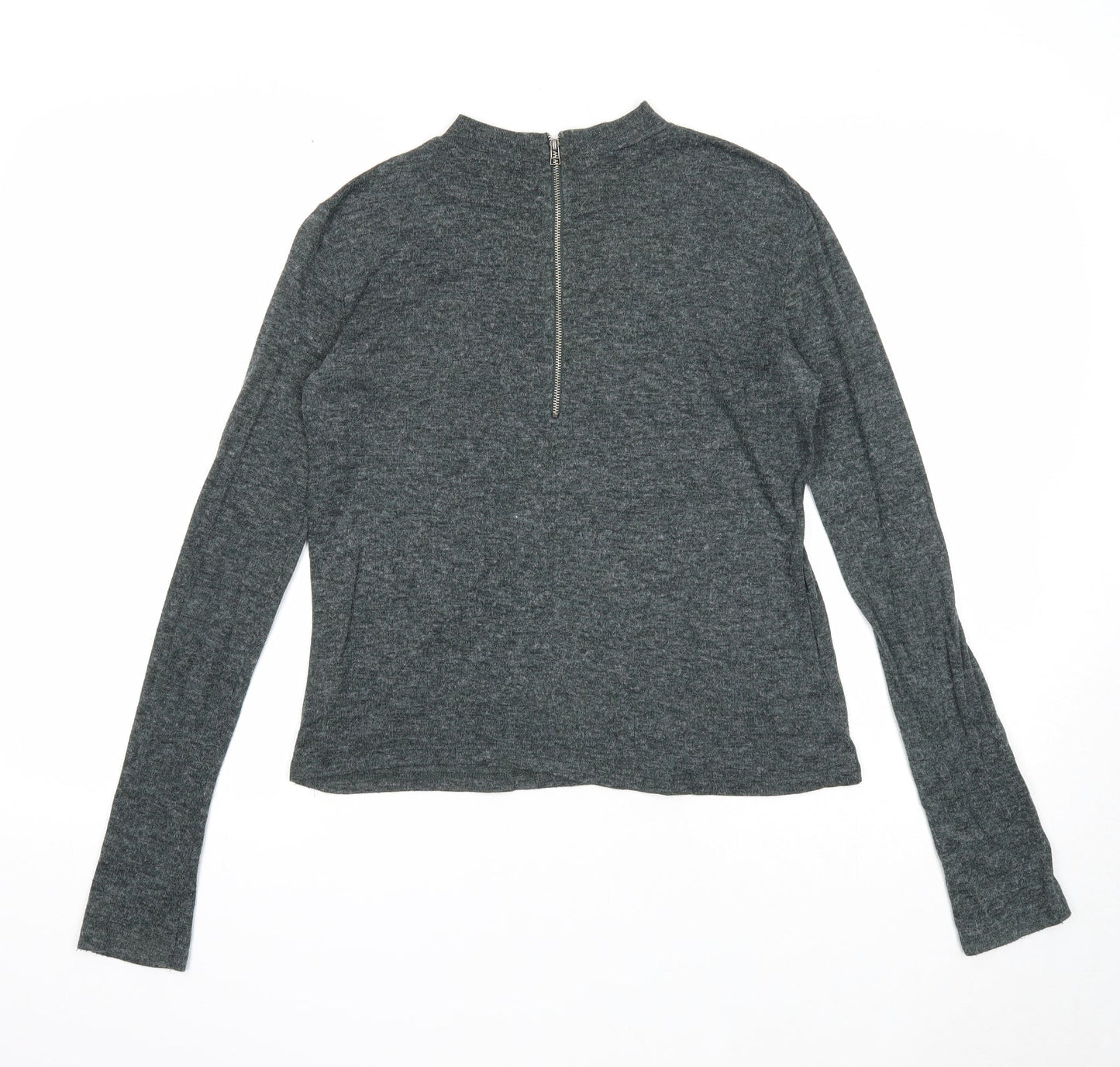 Womens UK Size 6 Atmosphere Grey Basic T-Shirt