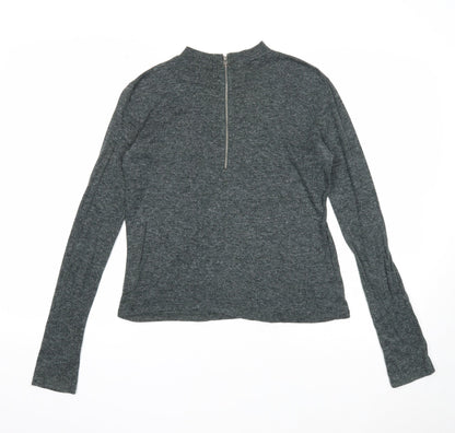 Womens UK Size 6 Atmosphere Grey Basic T-Shirt