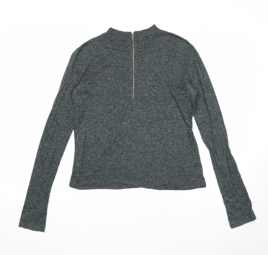 Womens UK Size 6 Atmosphere Grey Basic T-Shirt
