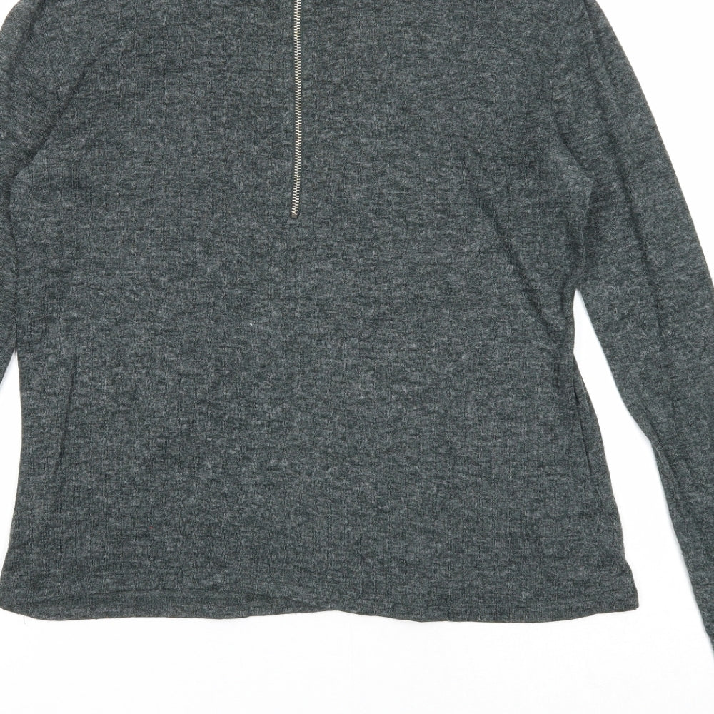 Womens UK Size 6 Atmosphere Grey Basic T-Shirt
