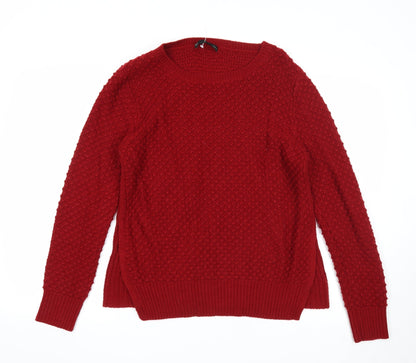 Womens UK Size L Sfera Red Pullover Jumper