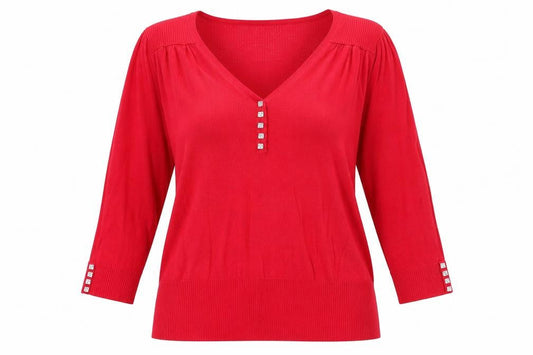 Womens UK Size M Paramour Red Pullover Jumper