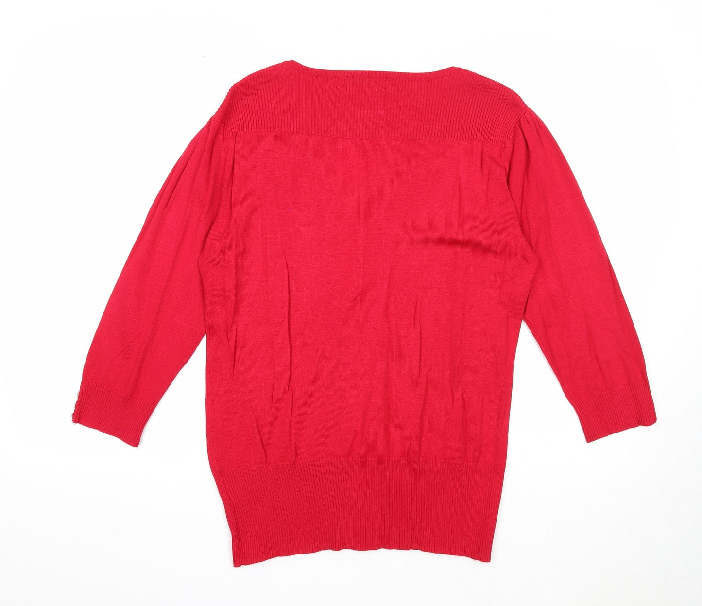 Womens UK Size M Paramour Red Pullover Jumper