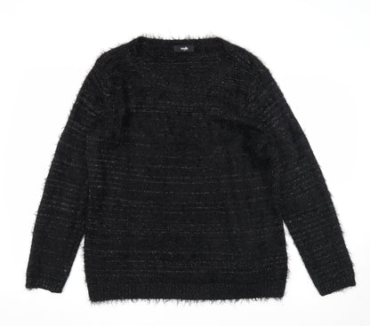 Womens UK Size M Wallis Black Pullover Jumper