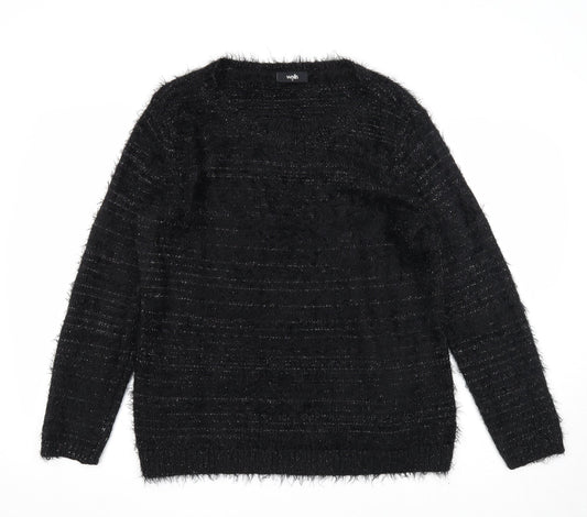 Womens UK Size M Wallis Black Pullover Jumper