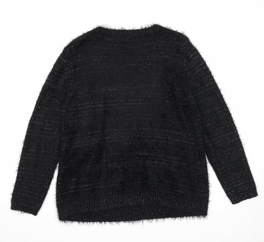 Womens UK Size M Wallis Black Pullover Jumper