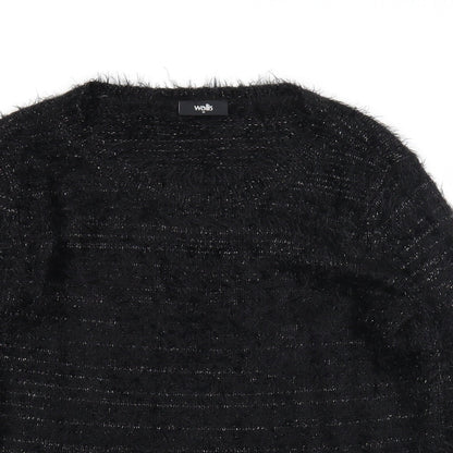 Womens UK Size M Wallis Black Pullover Jumper