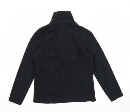 Snow Rock Womens Black Polyester Pullover Sweatshirt Size XS Zip