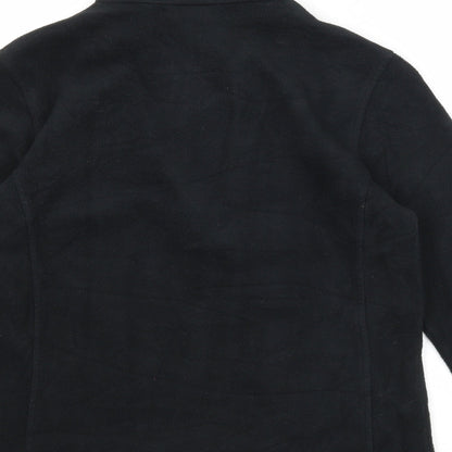 Snow Rock Womens Black Polyester Pullover Sweatshirt Size XS Zip