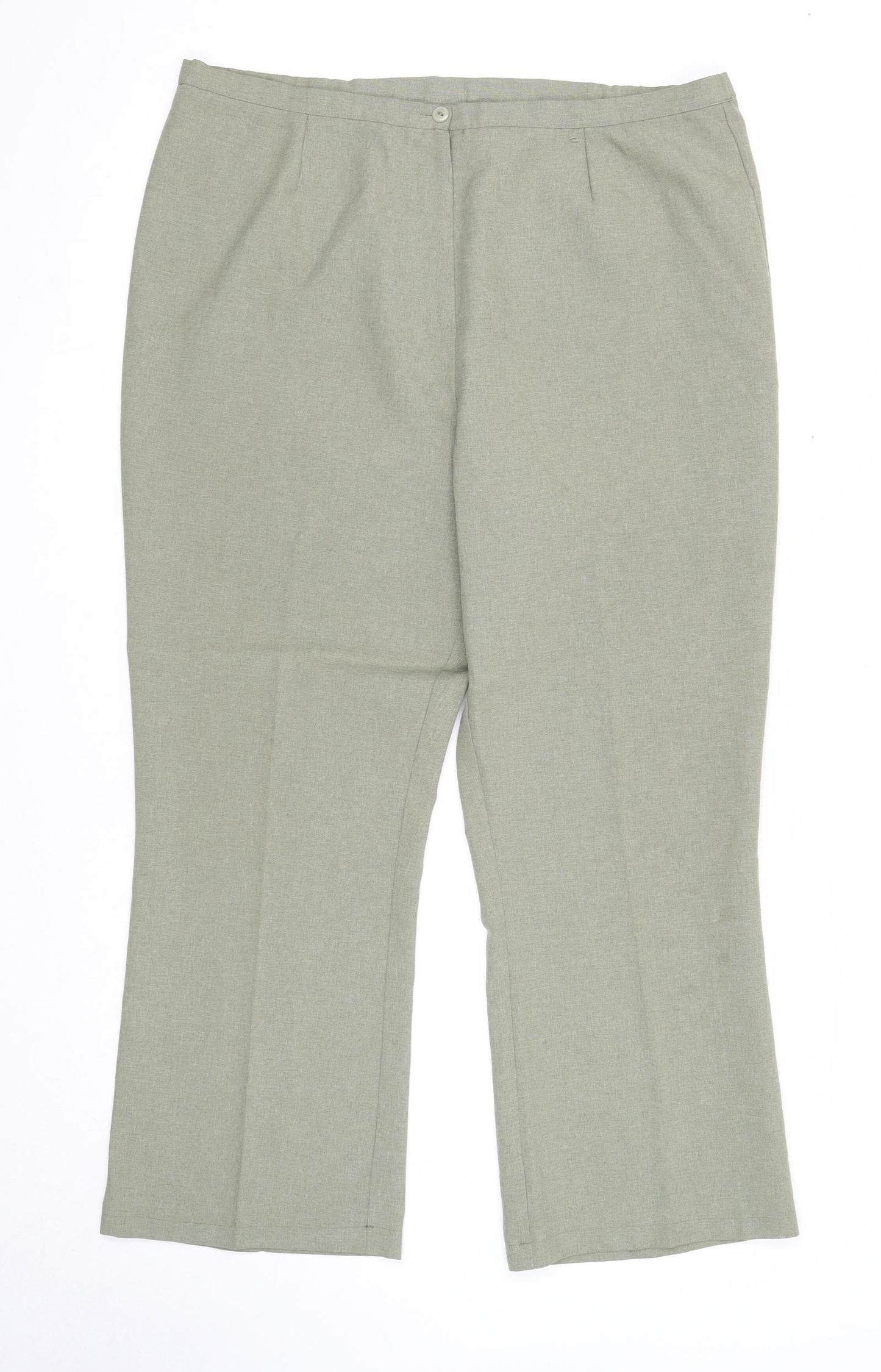 Womens UK Size 18 Agenda Regular Fit  Green Trousers