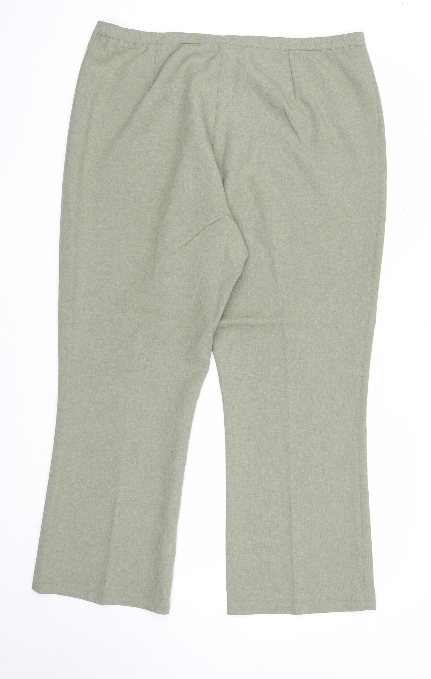 Womens UK Size 18 Agenda Regular Fit  Green Trousers