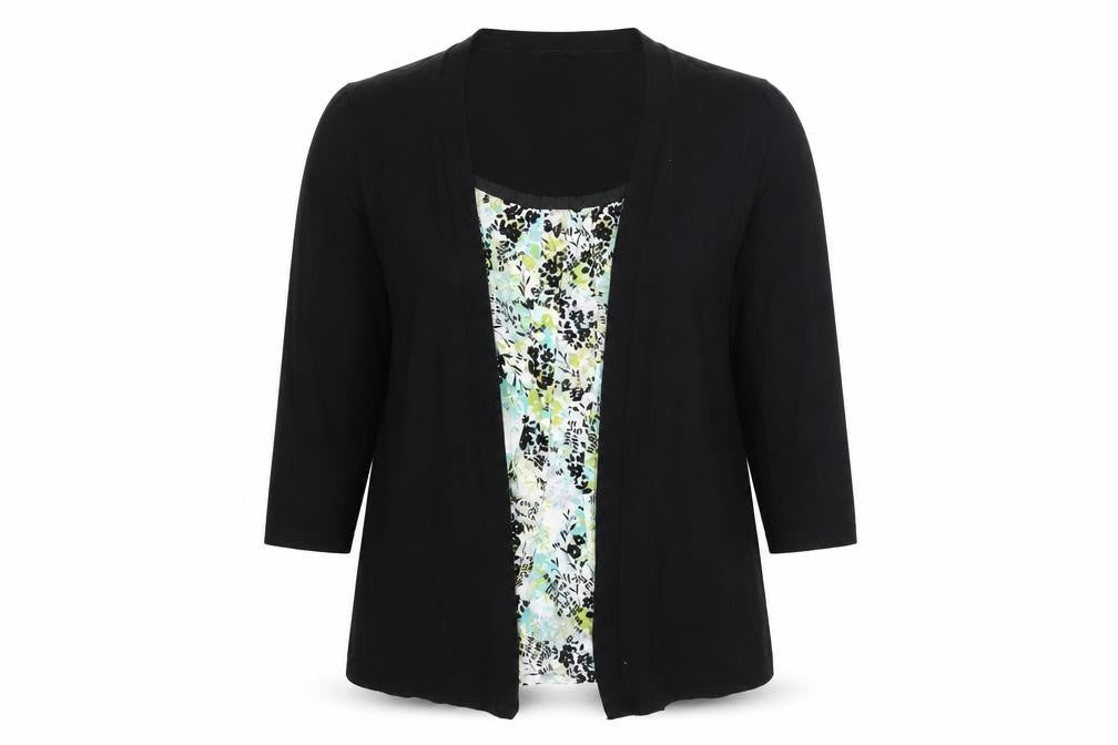 Womens UK Size S M&Co Black Basic Blouse