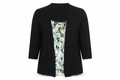 Womens UK Size S M&Co Black Basic Blouse
