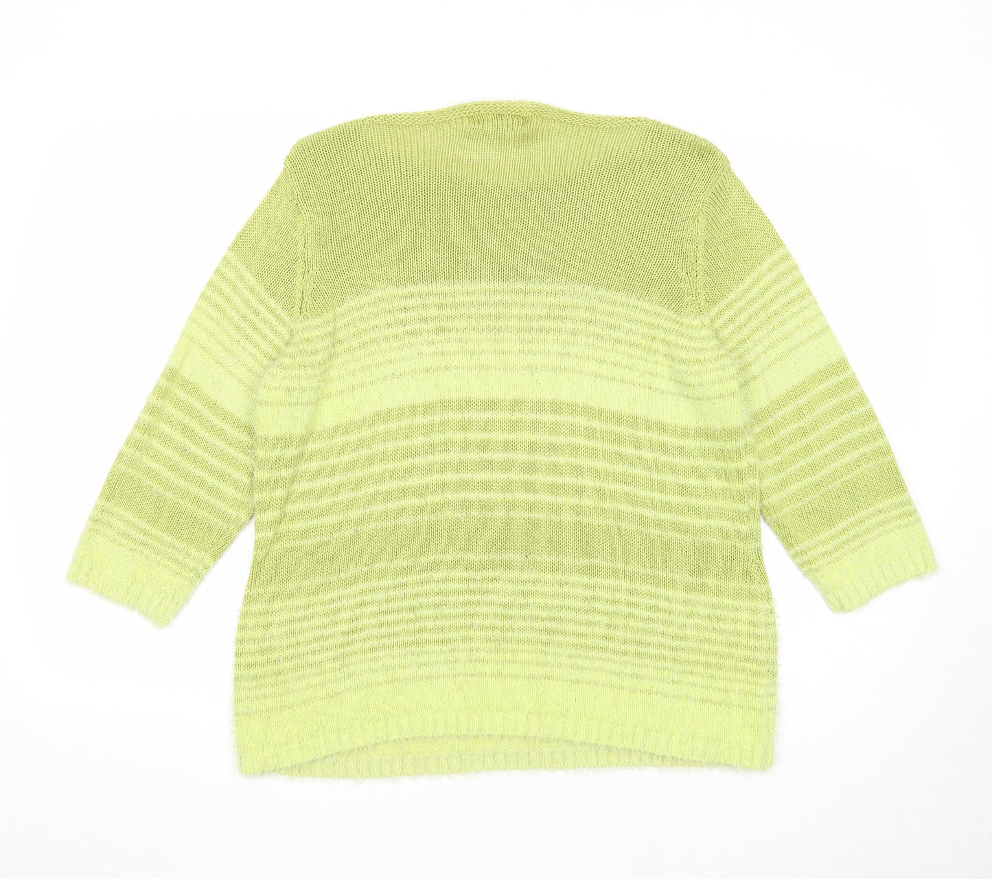 Womens UK Size L Per Una Green Pullover Jumper