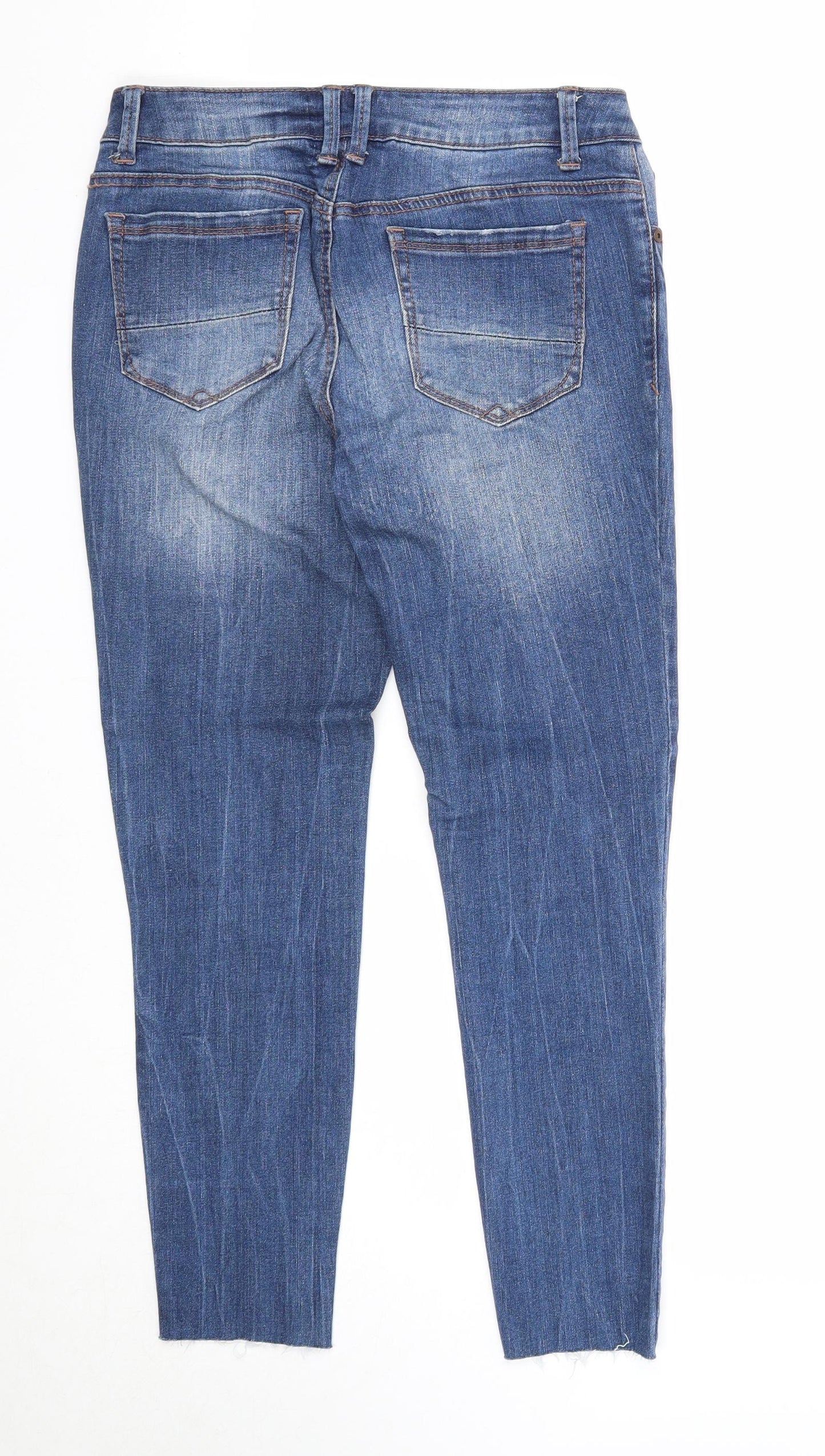 Womens UK Size 6 Preworn Regular Fit Skinny Blue Jeans