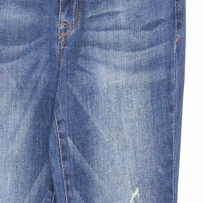 Womens UK Size 6 Preworn Regular Fit Skinny Blue Jeans