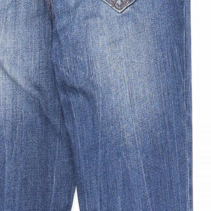 Womens UK Size 6 Preworn Regular Fit Skinny Blue Jeans