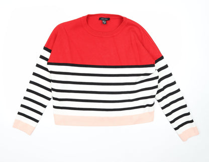 Womens UK Size M New Look Multicoloured Pullover Jumper