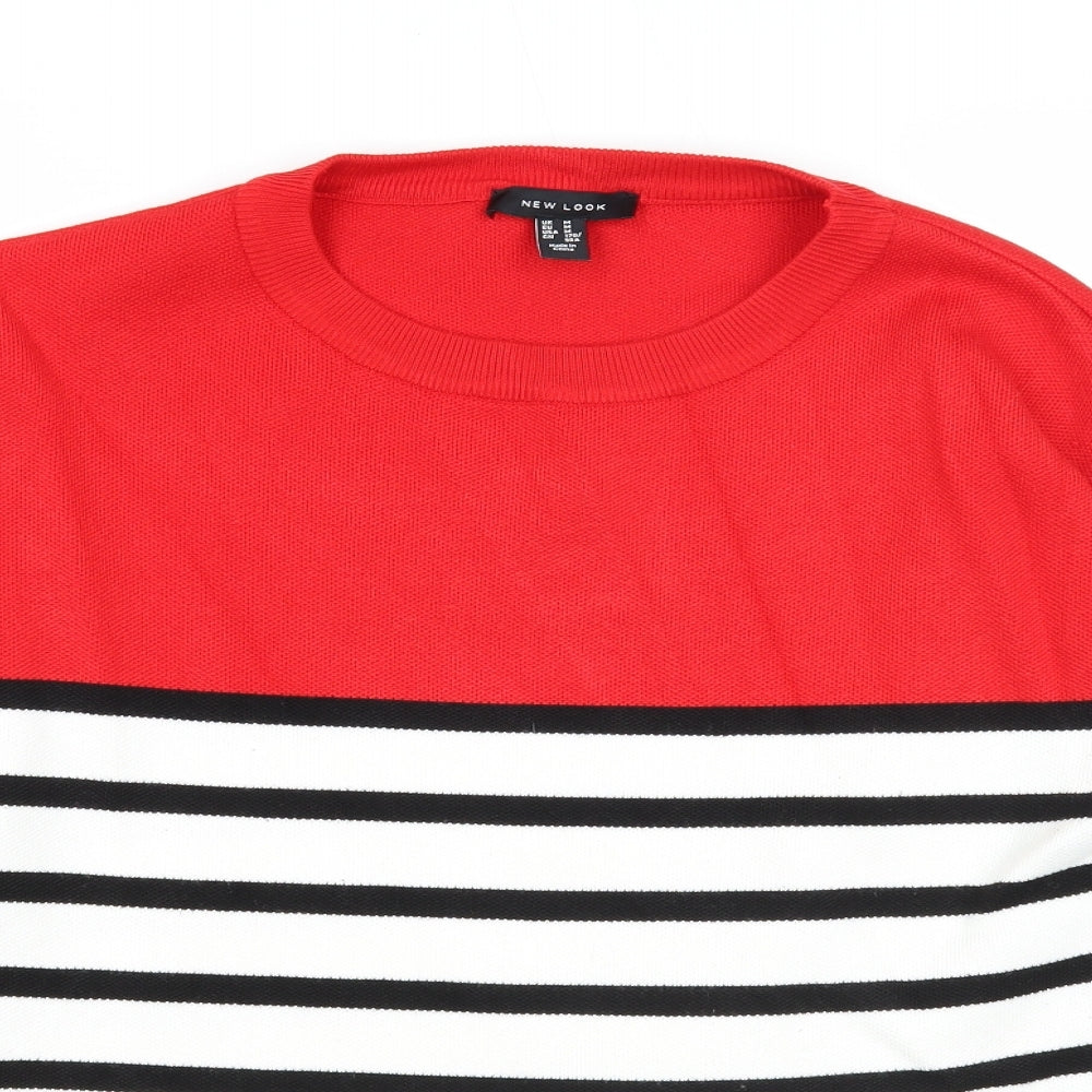 Womens UK Size M New Look Multicoloured Pullover Jumper