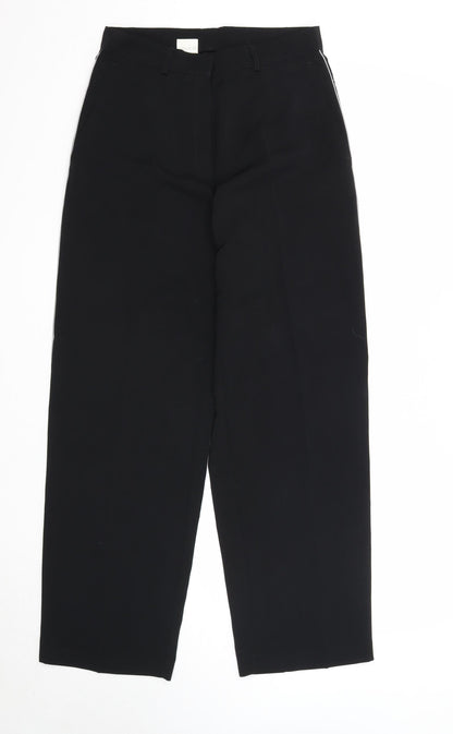 Womens UK Size 12 Preworn Regular Fit  Black Trousers