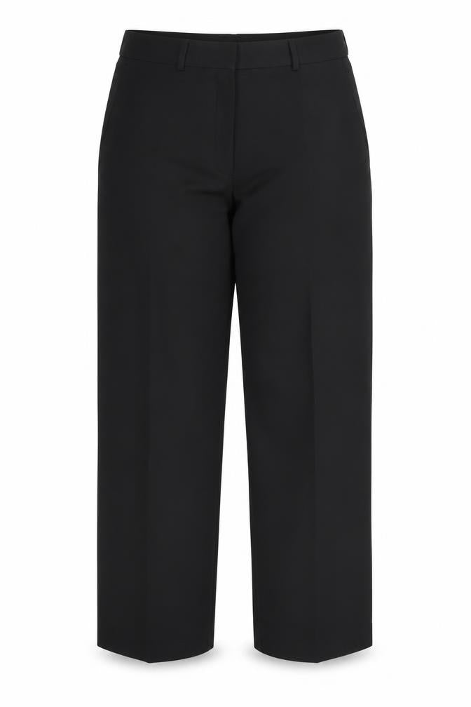 Womens UK Size 12 Preworn Regular Fit  Black Trousers