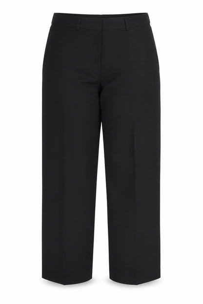 Womens UK Size 12 Preworn Regular Fit  Black Trousers