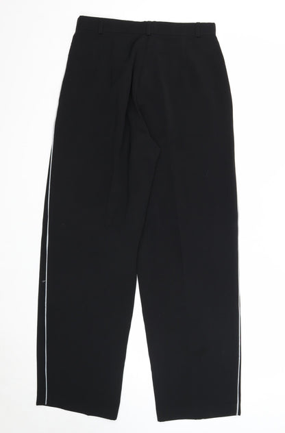 Womens UK Size 12 Preworn Regular Fit  Black Trousers