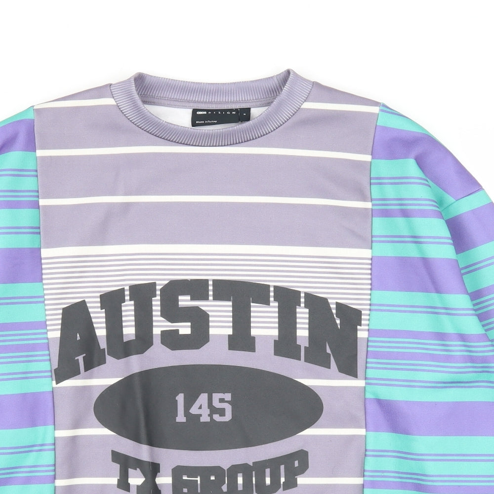 Mens UK Size S ASOS Multicoloured Pullover Sweatshirt
