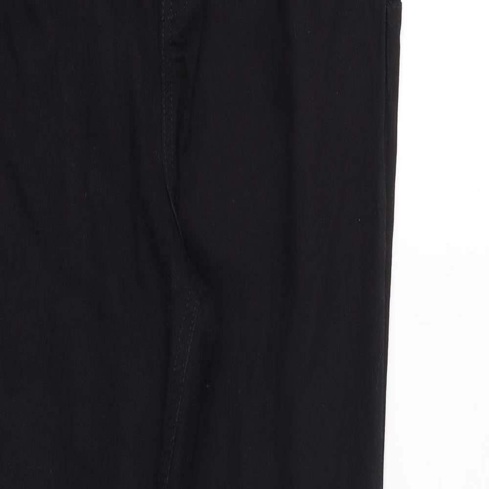 Very Womens Black Cotton Skinny Jeans Size 34 in Regular Button