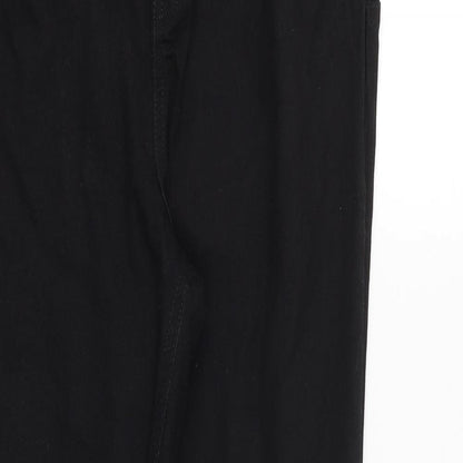 Very Womens Black Cotton Skinny Jeans Size 34 in Regular Button