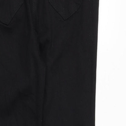 Very Womens Black Cotton Skinny Jeans Size 34 in Regular Button