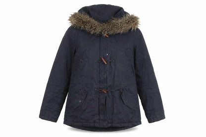 Womens UK Size 12 H&M Blue Parka Coat