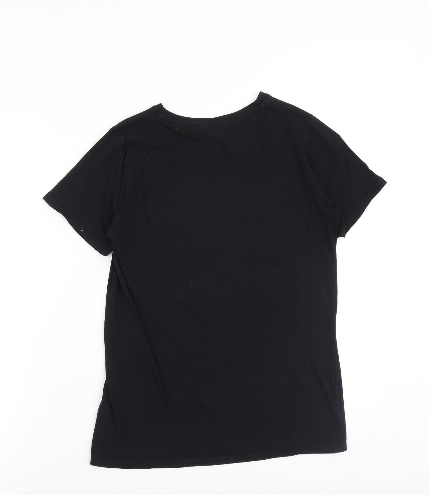 Womens UK Size 8 New Look Black Basic T-Shirt