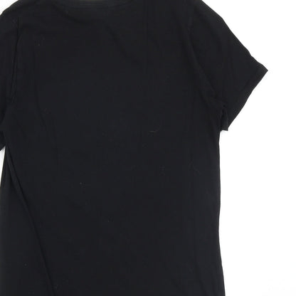 Womens UK Size 8 New Look Black Basic T-Shirt