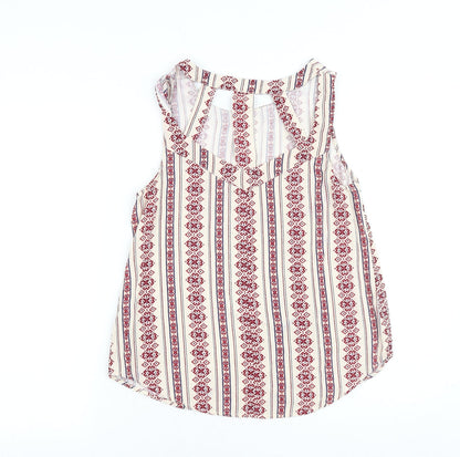 Womens UK Size 8 New Look Beige Basic Tank