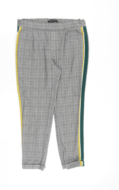 Womens UK Size S Zara Regular Fit  Grey Trousers