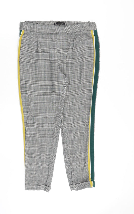 Womens UK Size S Zara Regular Fit  Grey Trousers
