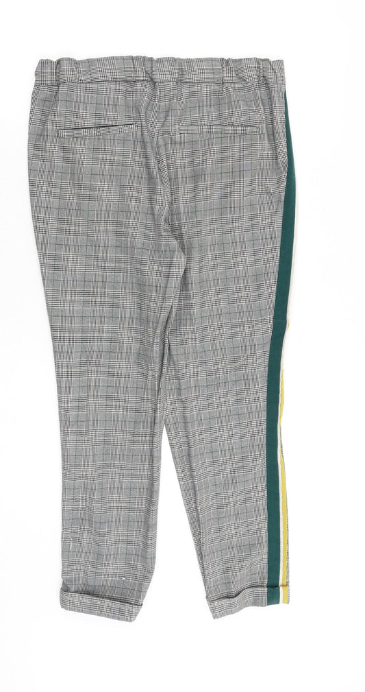 Womens UK Size S Zara Regular Fit  Grey Trousers