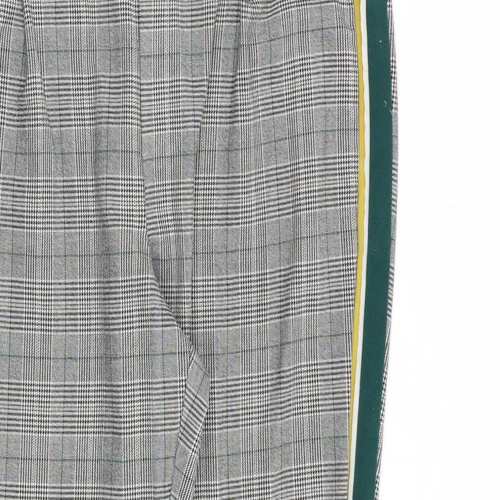 Womens UK Size S Zara Regular Fit  Grey Trousers