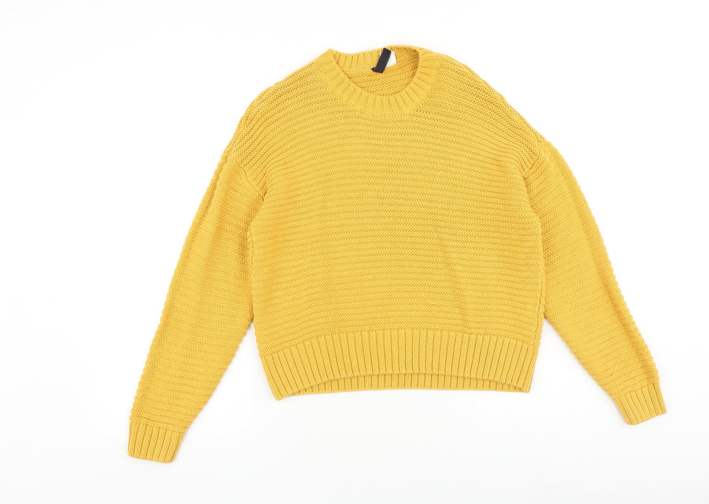 Womens UK Size XS H&M Yellow Pullover Jumper