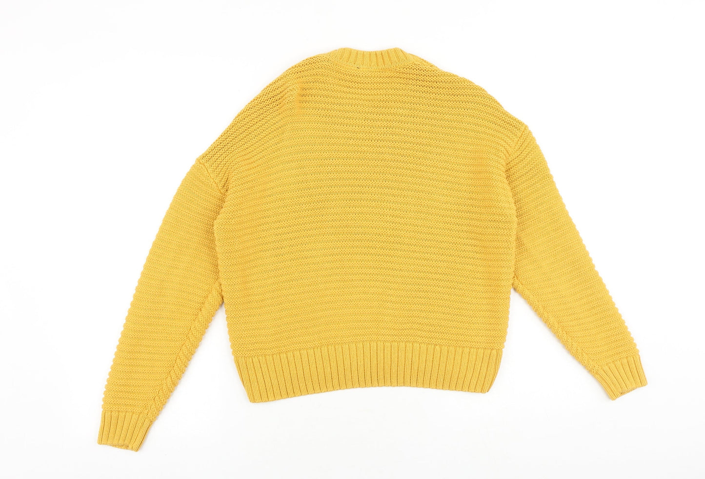 Womens UK Size XS H&M Yellow Pullover Jumper