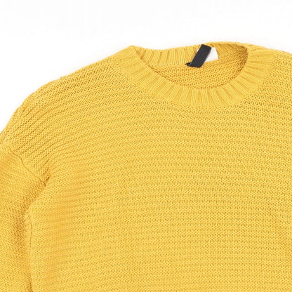 Womens UK Size XS H&M Yellow Pullover Jumper