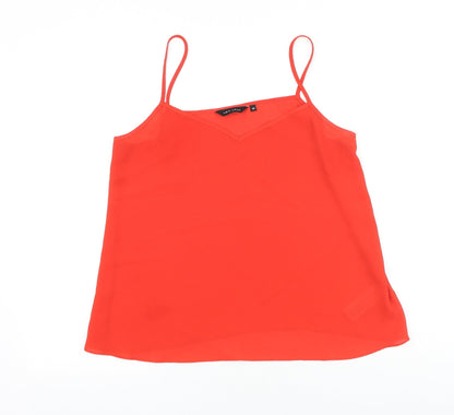 Womens UK Size 10 New Look Red Basic Tank