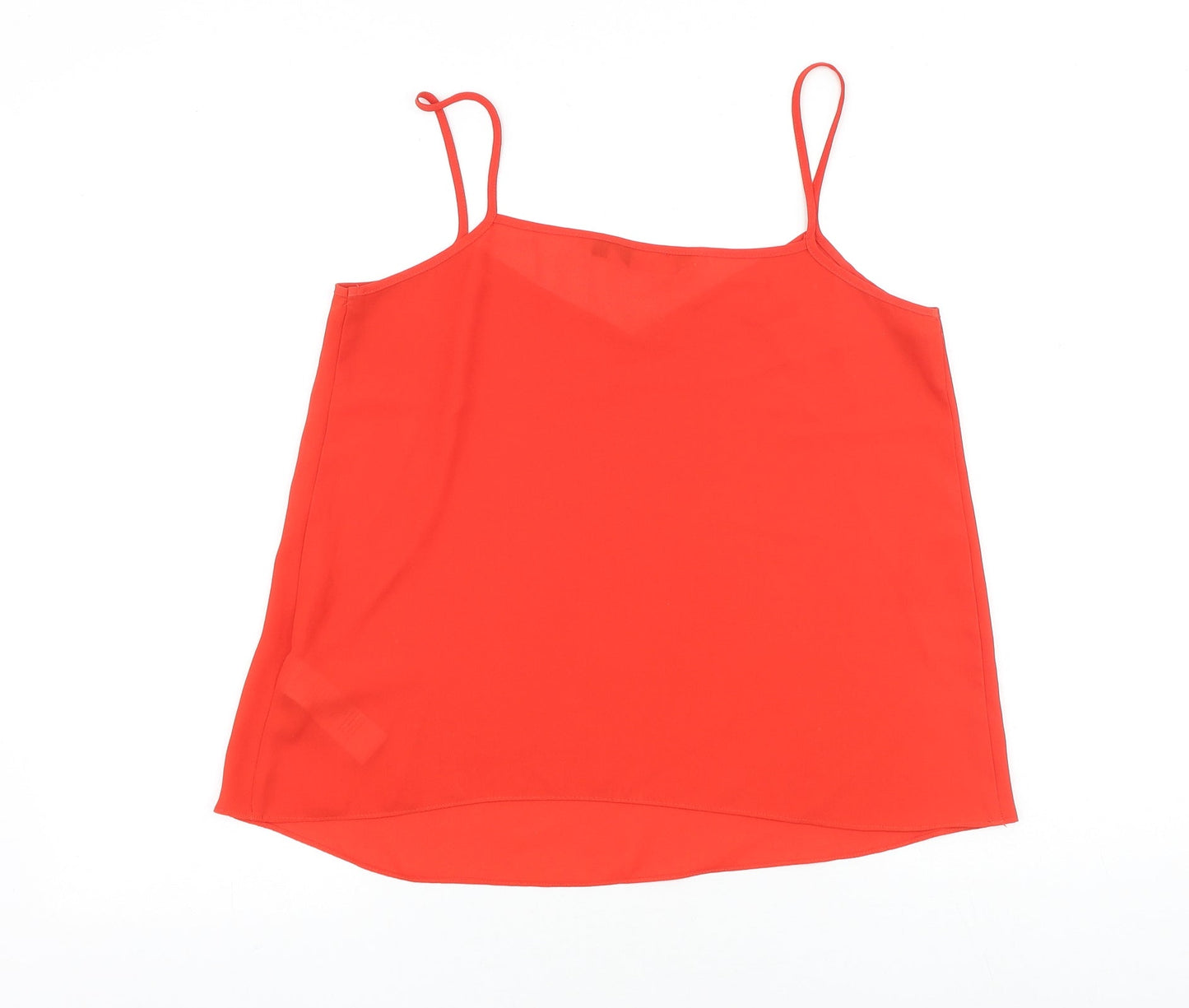 Womens UK Size 10 New Look Red Basic Tank