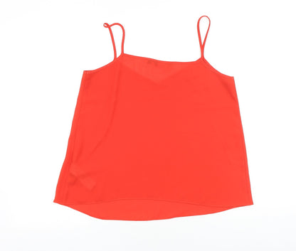 Womens UK Size 10 New Look Red Basic Tank