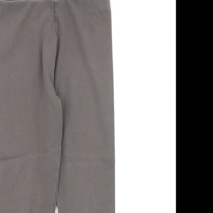 NEXT Girls Grey Cotton Jogger Trousers Size 9 Years Regular Pullover - Leggings