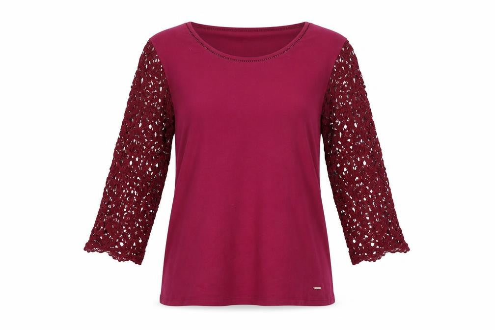 Womens UK Size M Country Casuals Pink Basic T-Shirt