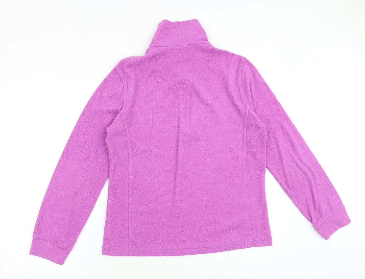 Dynamic Womens Purple Polyester Pullover Sweatshirt Size L Zip