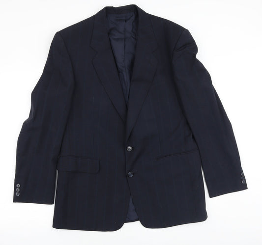 Mens UK Size 42 Bernhardt Regular Blue Suit Jacket
